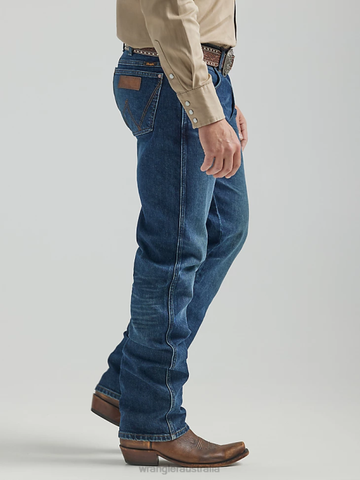 The Retro Premium Jean Slim Straight Men Wrangler RHXV74 Clothing Blue Dasher (112325786)