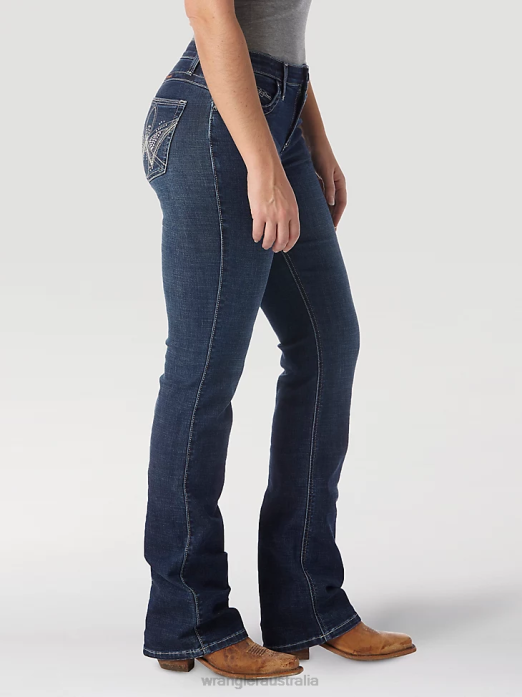 Ultimate Riding Jean Q-Baby Women Wrangler RHXV761 Clothing Wild Streak (WRQ20WI)