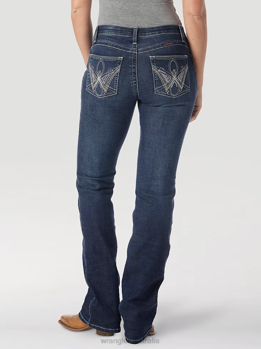 Ultimate Riding Jean Q-Baby Women Wrangler RHXV761 Clothing Wild Streak (WRQ20WI)
