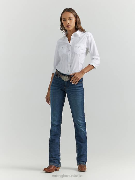 Ultimate Riding Jean Willow Women Wrangler RHXV784 Clothing Lovette (WRW60LE)