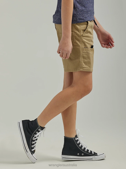 Utility Short (Husky) Boys Wrangler RHXV1030 Clothing Petrified Oak (112335700)