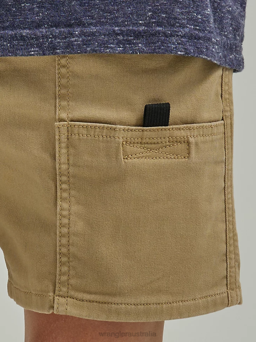 Utility Short (Husky) Boys Wrangler RHXV1030 Clothing Petrified Oak (112335700)
