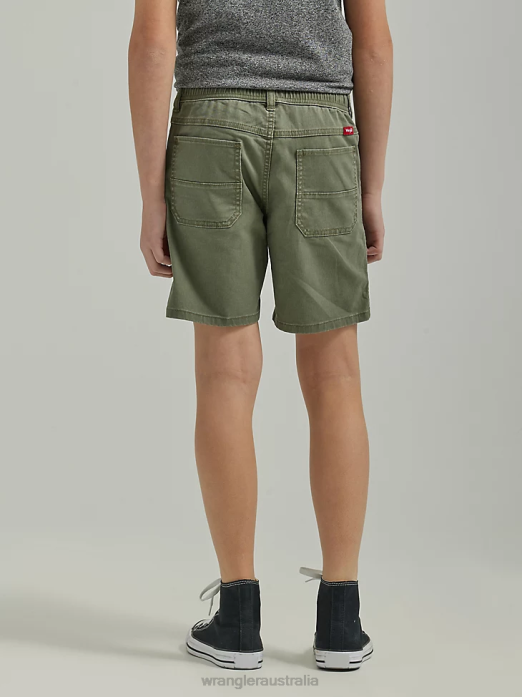 Utility Short (Husky) Boys Wrangler RHXV1031 Clothing Olive (112335702)