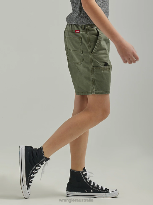 Utility Short (Husky) Boys Wrangler RHXV1034 Clothing Olive (112335701)