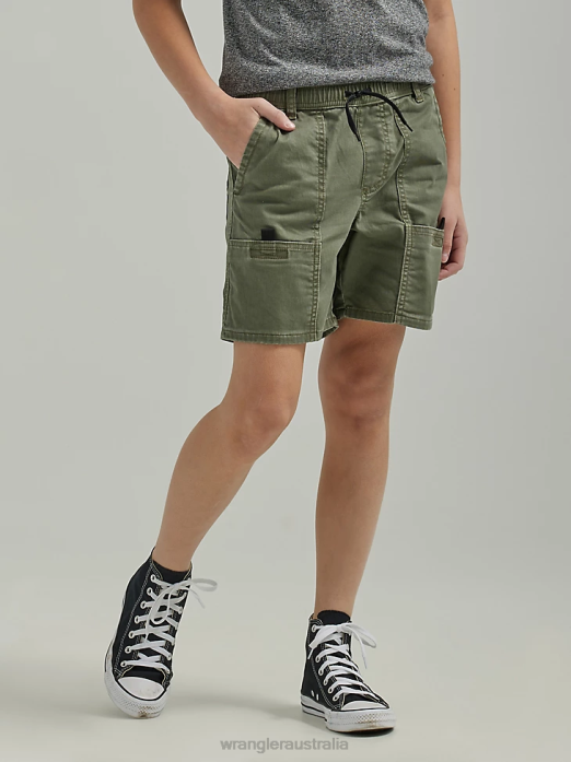Utility Short (Husky) Boys Wrangler RHXV1034 Clothing Olive (112335701)