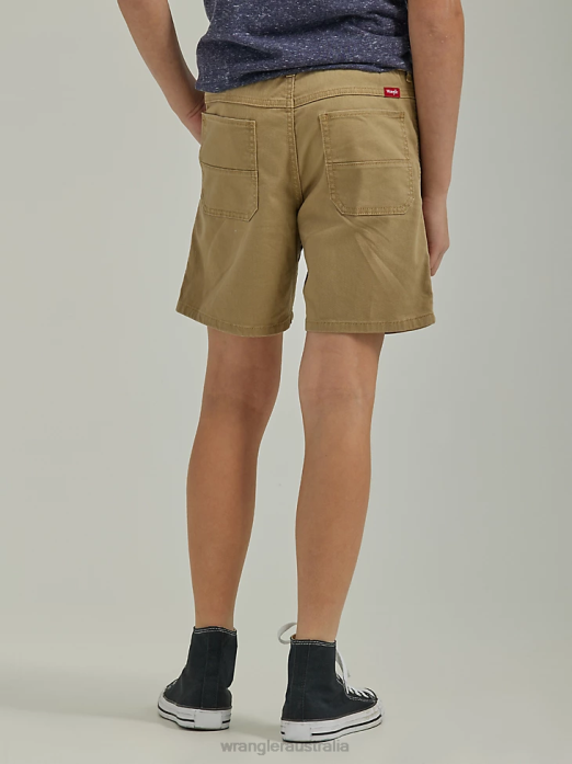 Utility Short (Husky) Boys Wrangler RHXV1035 Clothing Petrified Oak (112335699)