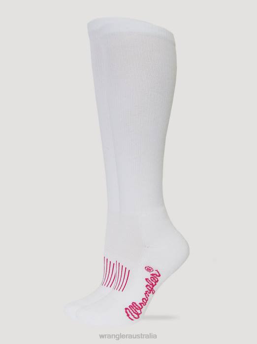 Western Boot Sock Women Wrangler RHXV925 Accessories White (SOW003W)