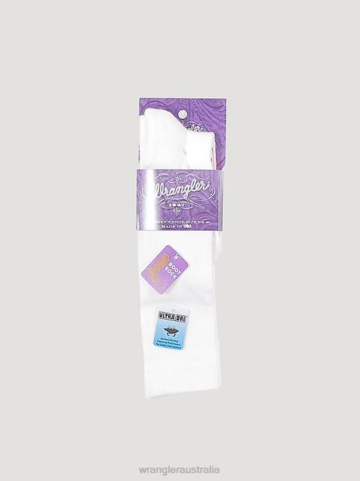 Western Boot Sock Women Wrangler RHXV925 Accessories White (SOW003W)