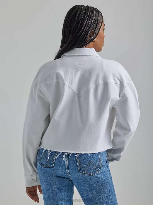 Western Crop Shacket Women Wrangler RHXV858 Clothing Celestial (112334741)