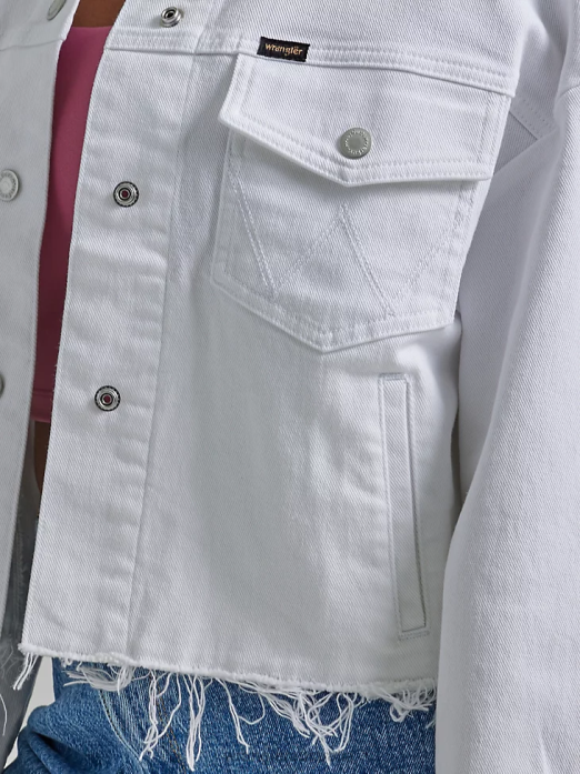 Western Crop Shacket Women Wrangler RHXV858 Clothing Celestial (112334741)