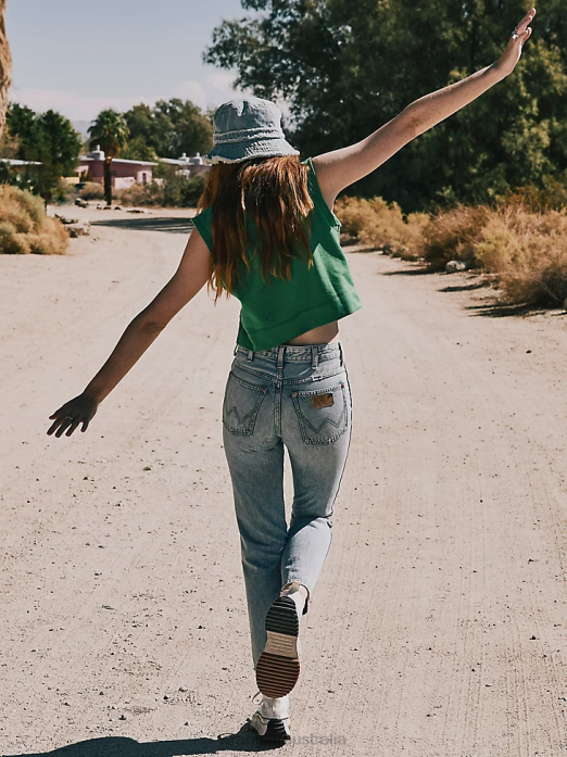 Wild West 603 High Rise Straight Jean Women Wrangler RHXV765 Clothing Honolua (112334569)