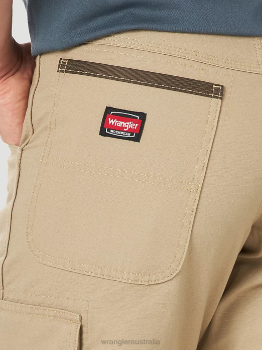 Workwear Ranger Pant Men Wrangler RHXV685 Clothing Golden Khaki (10WMWR1GK)