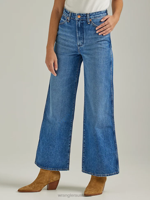 Worldwide 661 High Rise Wide Leg Jean Women Wrangler RHXV771 Clothing Preloved (112334587)
