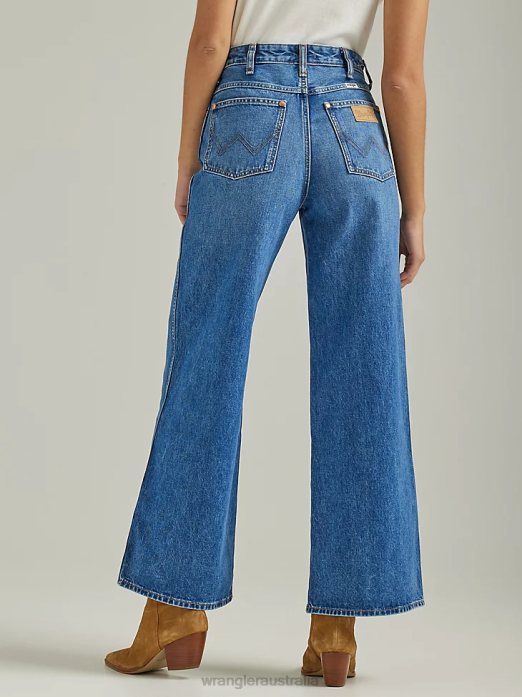 Worldwide 661 High Rise Wide Leg Jean Women Wrangler RHXV771 Clothing Preloved (112334587)