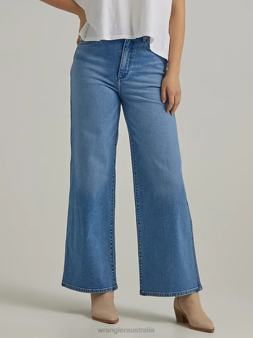 Worldwide 661 High Rise Wide Leg Jean Women Wrangler RHXV773 Clothing No Intentions (112334598)