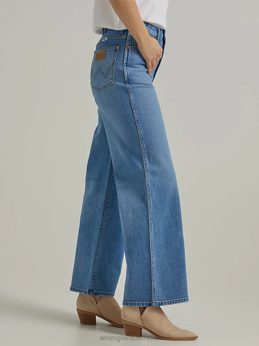 Worldwide 661 High Rise Wide Leg Jean Women Wrangler RHXV773 Clothing No Intentions (112334598)