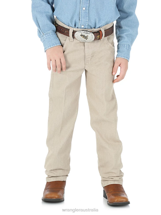 Cowboy Cut Original Fit Jean Boys Wrangler RHXV952 Clothing Prewashed Tan (13MWJTN)