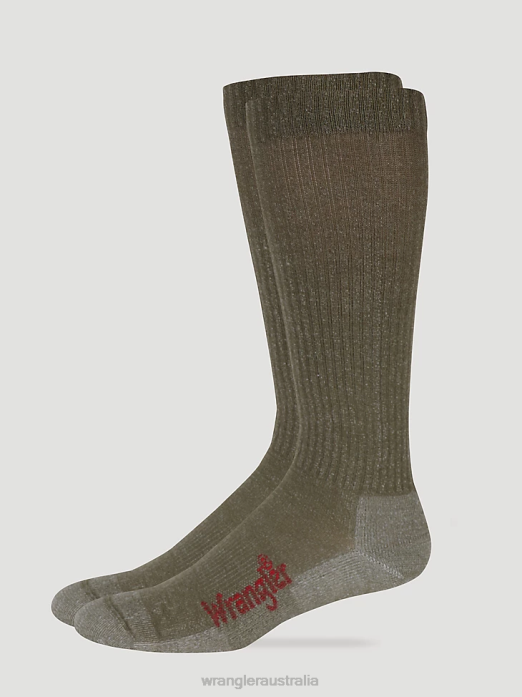 Western Merino Wool Socks Men Wrangler RHXV717 Accessories Tan (112318156)