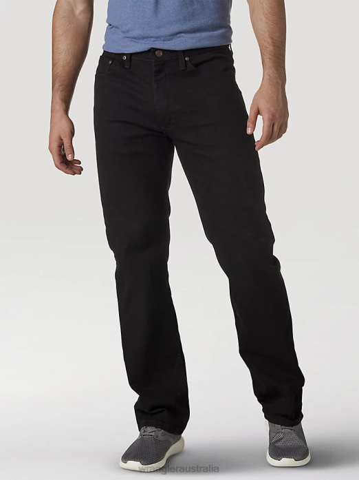 Five Star Premium Performance Series Regular Fit Jean Men Wrangler RHXV72 Clothing Black (96CFVCB)