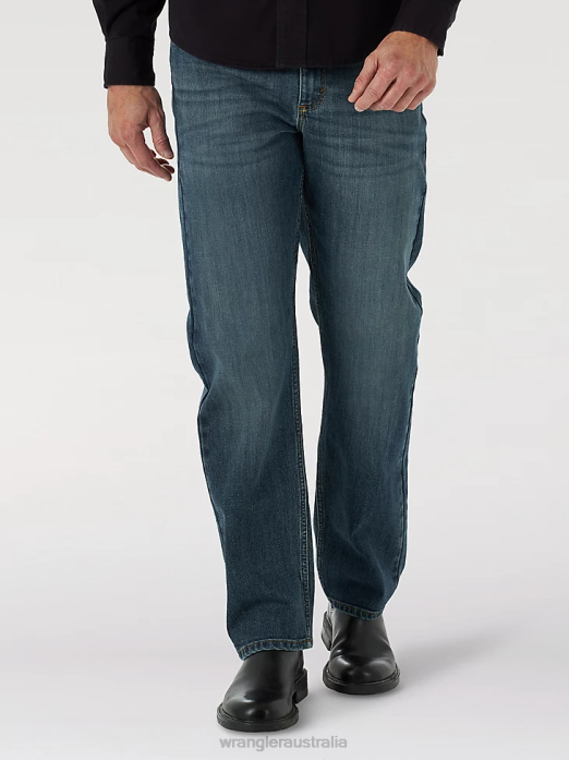 Relaxed Fit Flex Jean Men Wrangler RHXV172 Clothing Marine (MGW15MA)