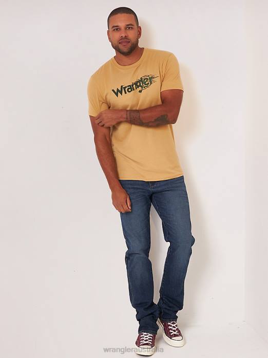 Retro Slim Fit Straight Leg Jean Men Wrangler RHXV24 Clothing Night Shift (112325734)