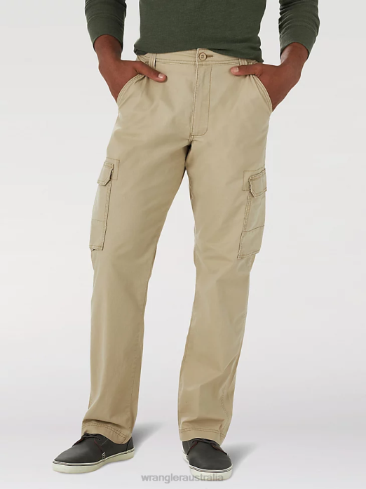 Cargo Pant Men Wrangler RHXV212 Clothing Khaki (10MGW90KH)