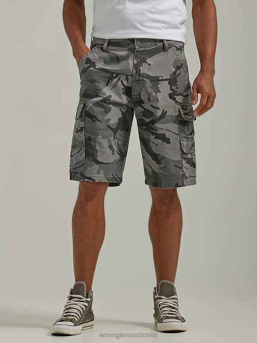 Five Star Premium Stacked Cargo Short Men Wrangler RHXV531 Clothing Anthracite Camo (112336363)