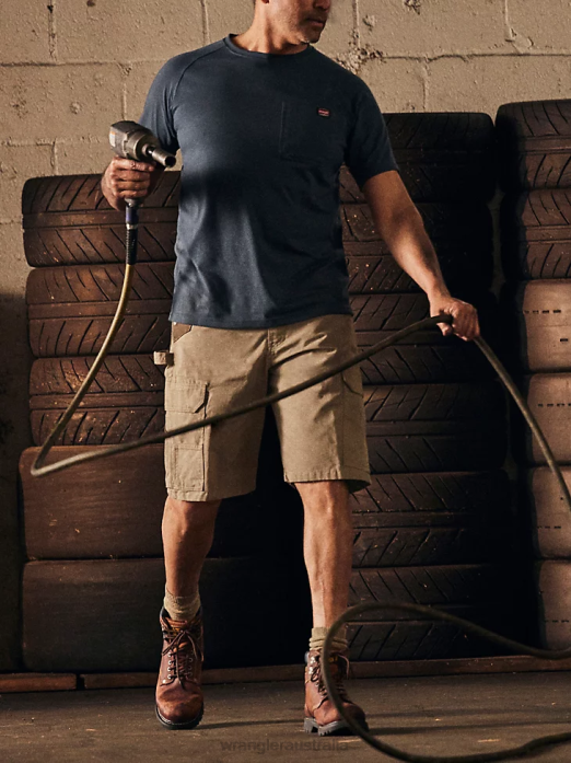 Workwear Ranger Cargo Short Men Wrangler RHXV602 Clothing Dark Khaki (112337741)