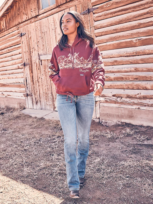 Retro Mae Jean Women Wrangler RHXV746 Clothing KM Wash (09MWZKM)