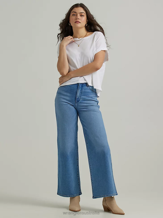 Worldwide 661 High Rise Wide Leg Jean Women Wrangler RHXV773 Clothing No Intentions (112334598)