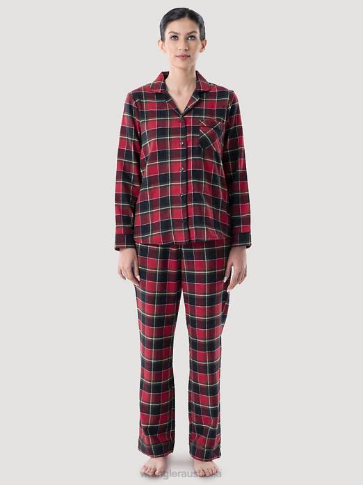 Merry Plaid Sleep Set Women Wrangler RHXV928 Clothing Red (112330413)