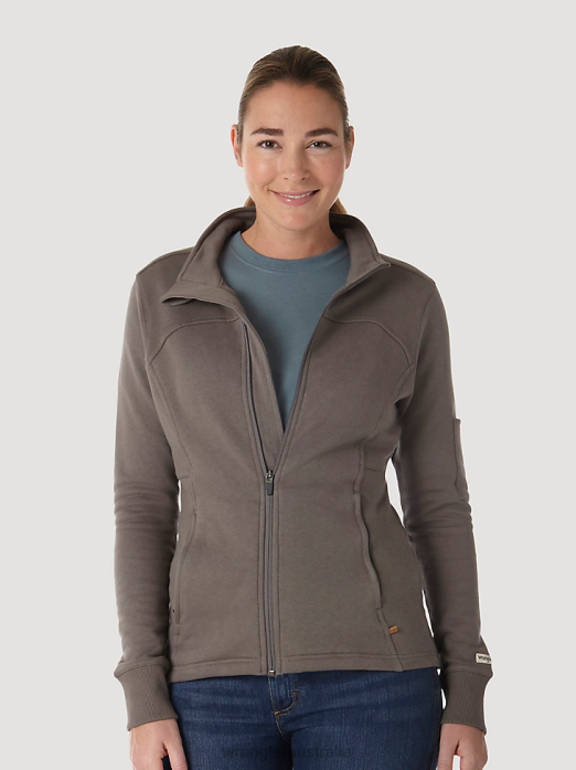 RIGGS Workwear Work Jacket Women Wrangler RHXV868 Clothing Charcoal (3WF18CH)