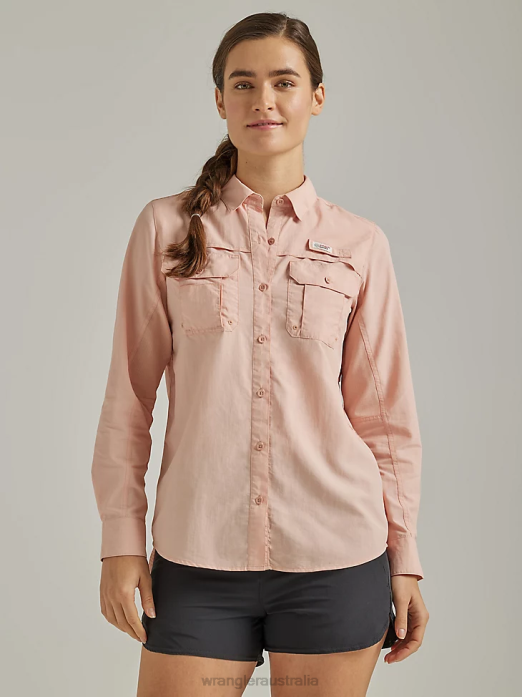 ATG By Angler Shirt Women Wrangler RHXV899 Clothing Rose (112331505)