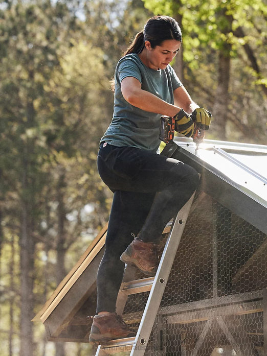 RIGGS Workwear Short Sleeve Performance T-Shirt Women Wrangler RHXV876 Clothing Sea Green (3WF70GR)